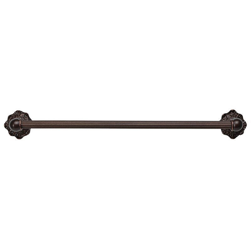 Carpe Diem 24" Centers Towel Bar with 5/8" Reeded Center Renaissance Style in Oil Rubbed Bronze