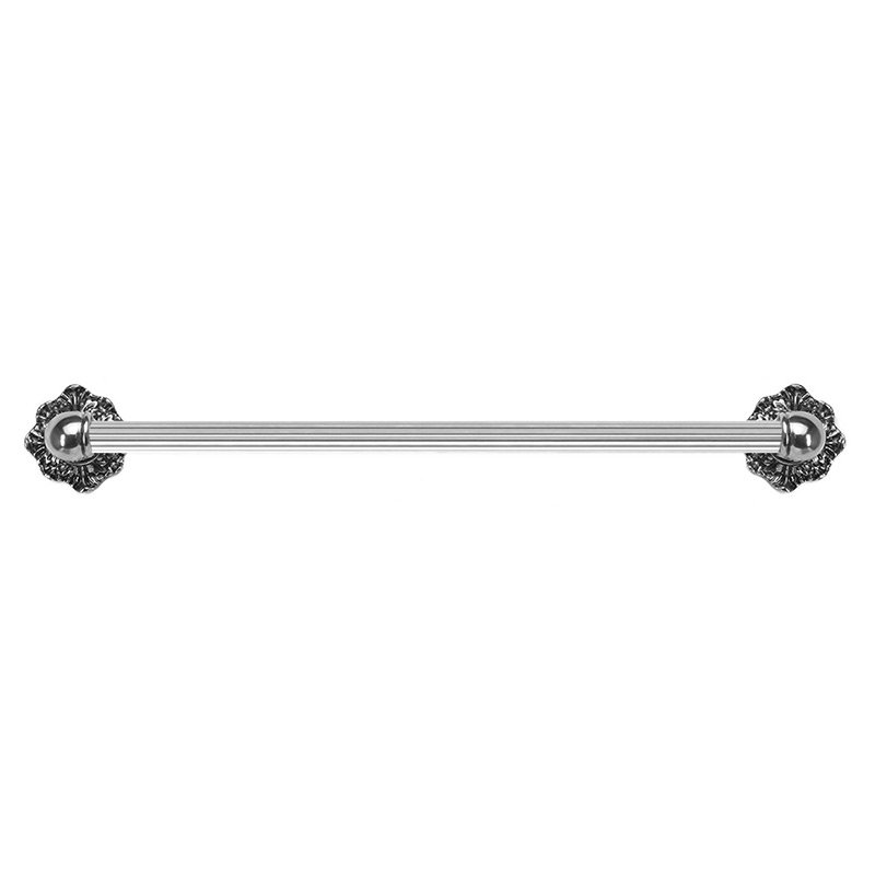 Carpe Diem 24" Centers Towel Bar with 5/8" Reeded Center Renaissance Style in Chalice