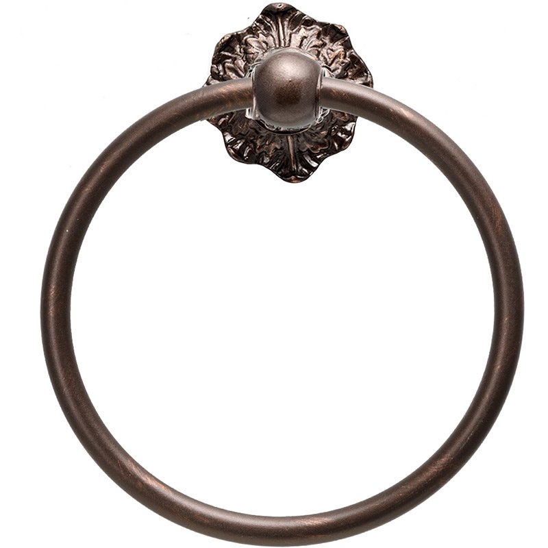 Carpe Diem Full Swing Towel Smooth Ring Renaissance Style in Oil Rubbed Bronze
