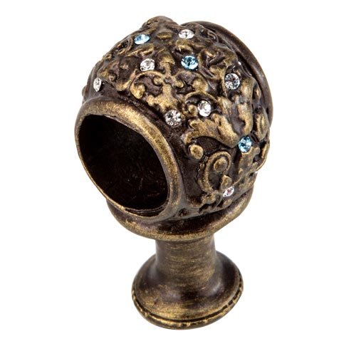 Carpe Diem Large Decorative Center Brace with Swarovski Elements in Oil Rubbed Bronze with Crystal