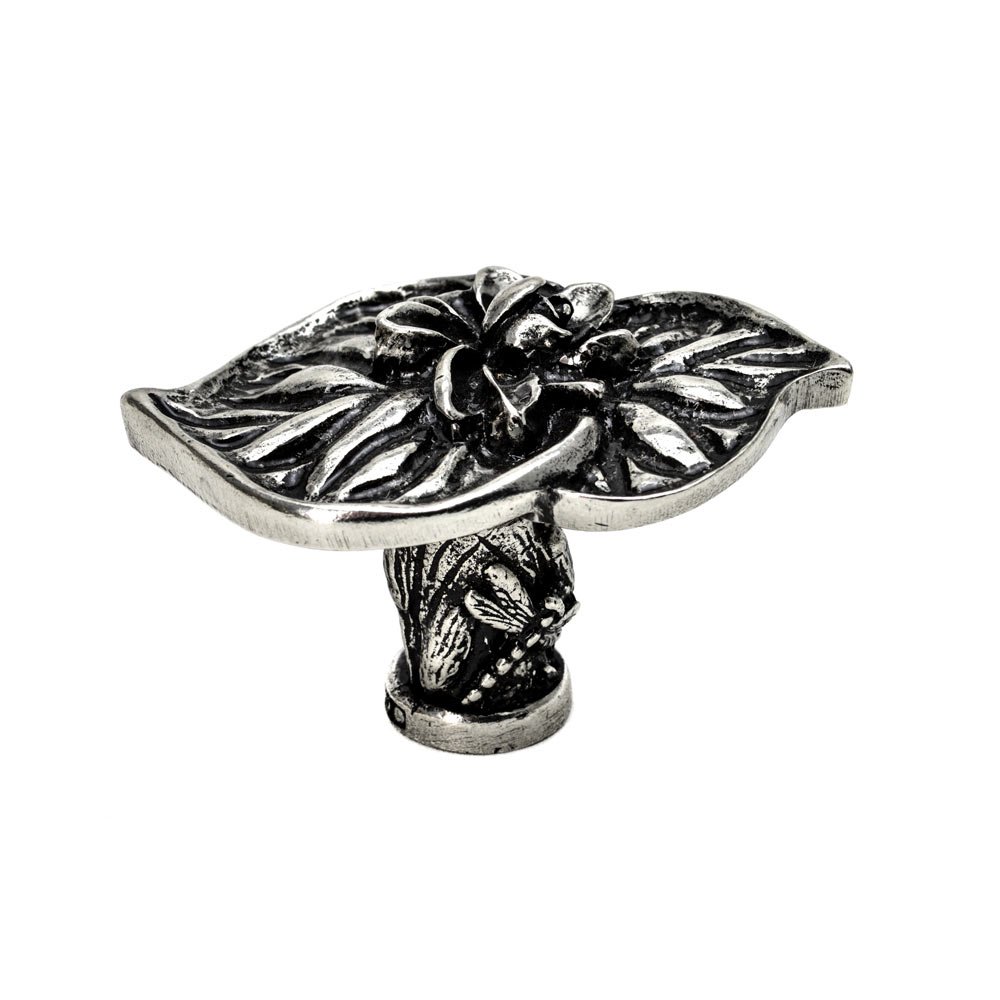 Carpe Diem Double Lily Pad Large Knob in Bronze