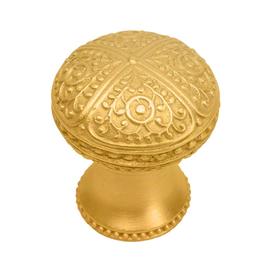 Carpe Diem Large Round Knob in Satin Gold