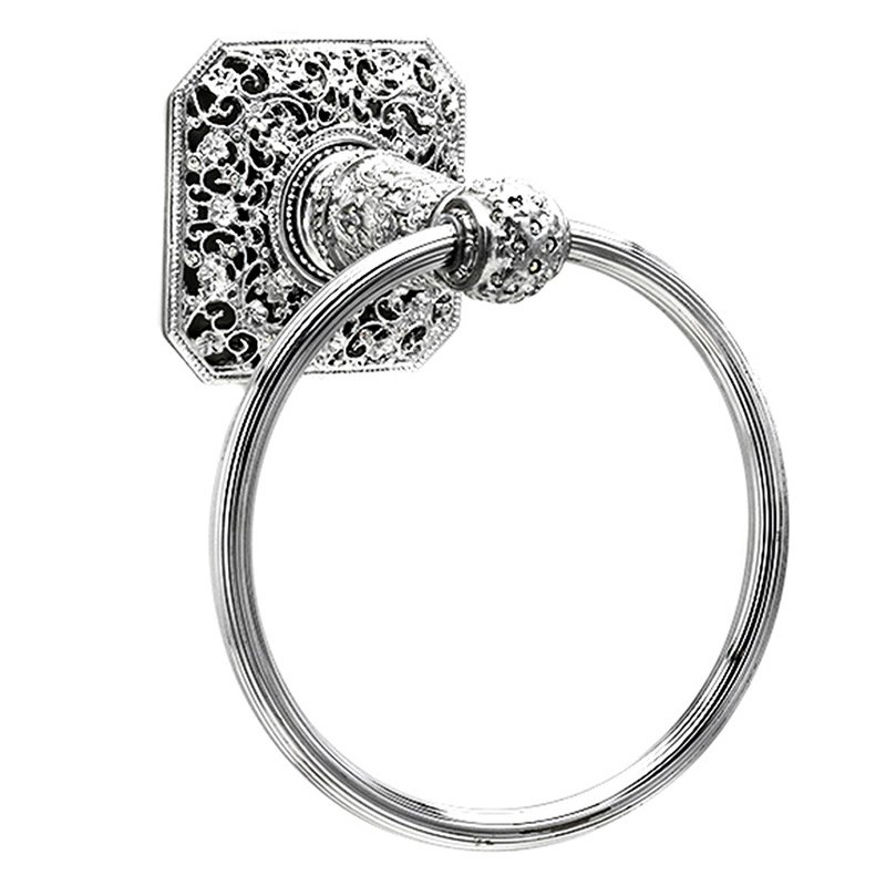 Carpe Diem Full Towel Ring with Swarovski Elements in Chalice with Crystal