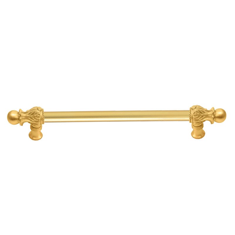 Carpe Diem 12" Centers Pull with 5/8" Smooth Center Romanesque Style in Satin Gold