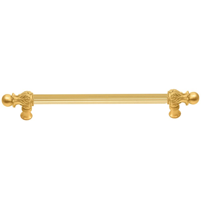 Carpe Diem 22" Centers Handle with 5/8" Reeded Center Romanesque Style in Satin Gold