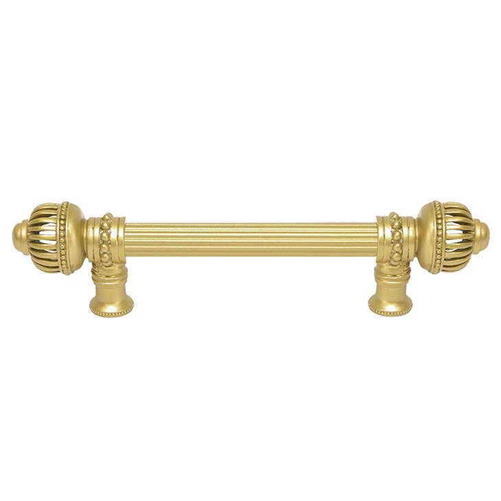Carpe Diem 9" Centers Reeded Pull With Large Finial in Satin