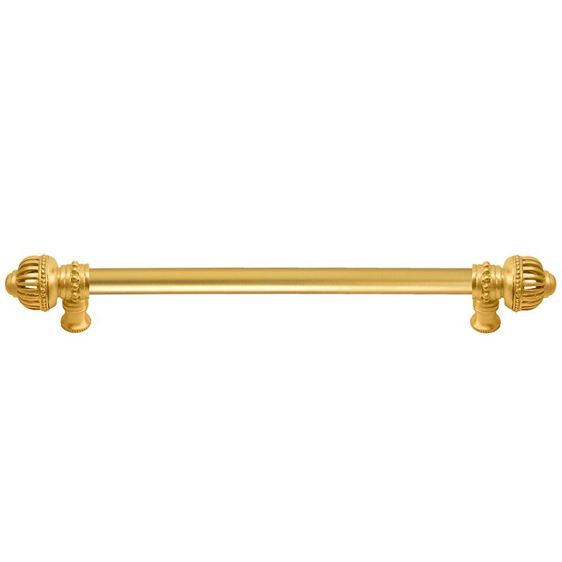 Carpe Diem 22" Centers Pull with Large Finial & 5/8" Smooth Center in Satin Gold