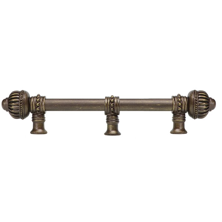 Carpe Diem 6" Centers Pull With Large Finial And Center Brace in Chalice
