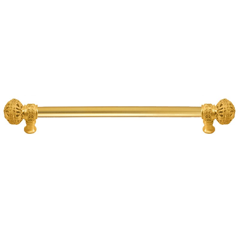 Carpe Diem 22" Centers Pull with Large Finial and 5/8" Smooth Center in Satin Gold