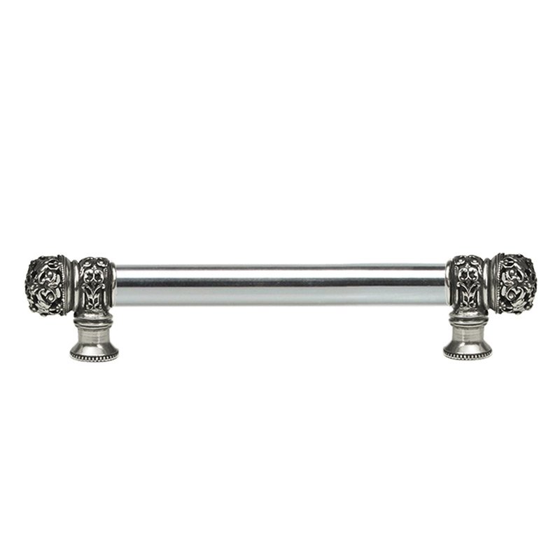 Carpe Diem 6" Centers Small Finial Pull with 5/8" Thick Smooth Center in Chalice