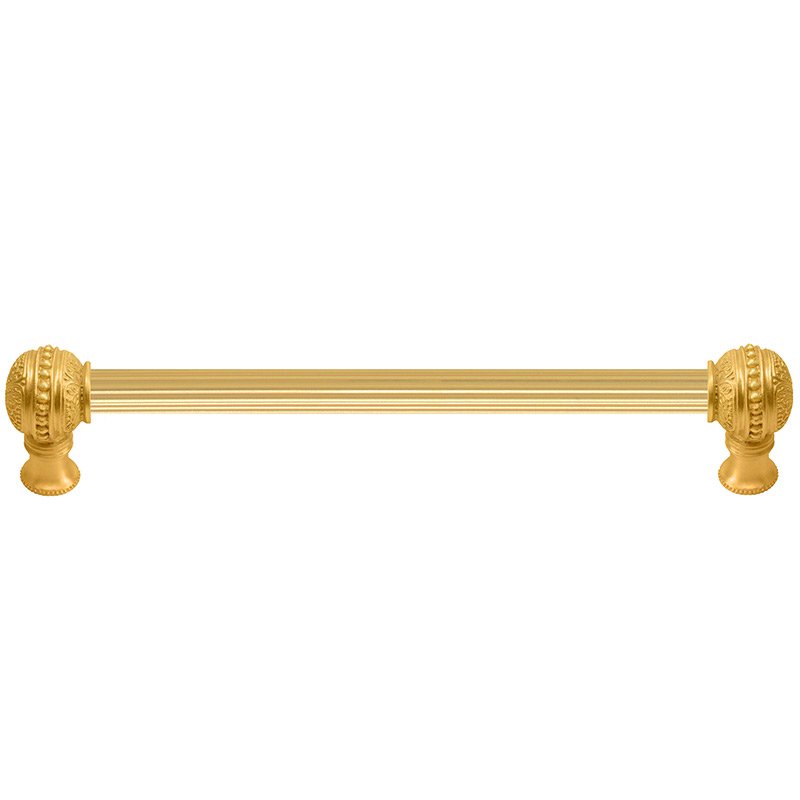 Carpe Diem 12" Centers With 5/8" Reeded Center Long Pull in Satin Gold