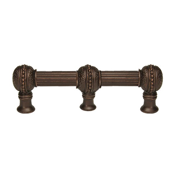 Carpe Diem 6" Centers With 5/8" Reeded Center Long Pull With Center Brace in Oil Rubbed Bronze