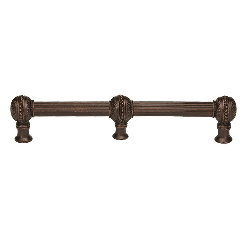 Carpe Diem 12" Centers With 5/8" Reeded Center Long Pull With Center Brace in Oil Rubbed Bronze