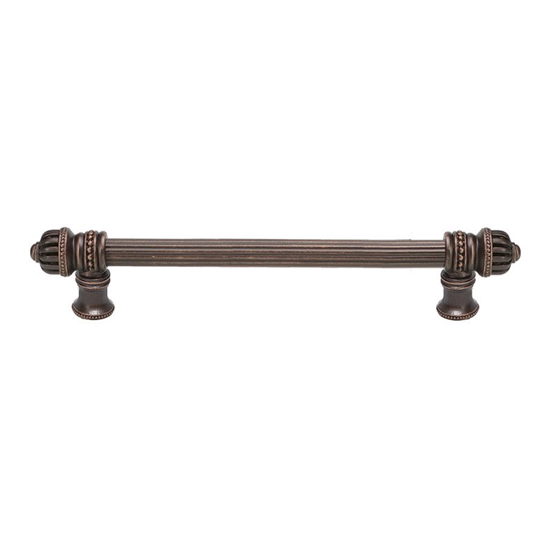 Carpe Diem 9" Centers 5/8" Thick Reeded Pull Small Finial in Oil Rubbed Bronze