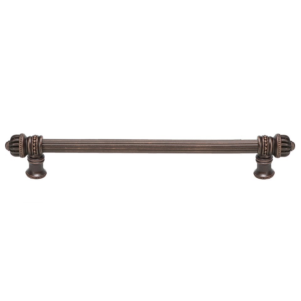 Carpe Diem 12" Centers Reeded Pull Small Finial in Satin