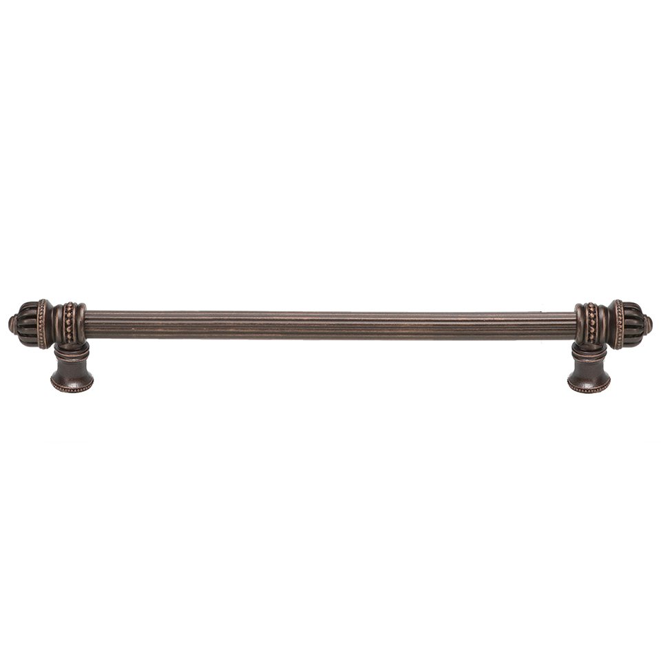 Carpe Diem 18" Centers Reeded Pull Small Finial in Jet