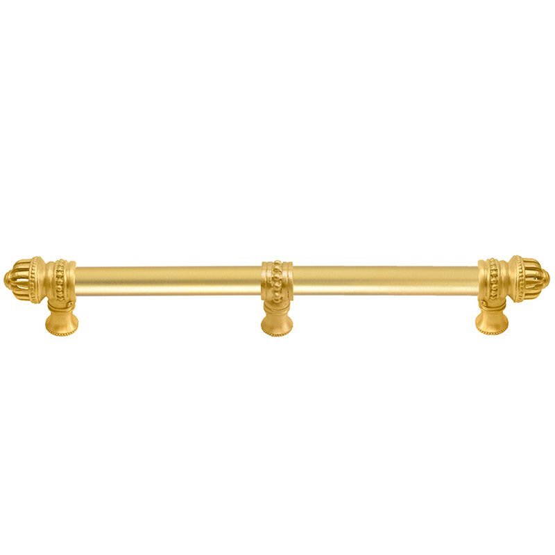 Carpe Diem 18" Centers Pull With Small Finial And Center Brace in Soft Gold