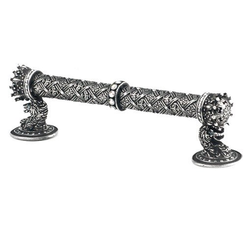 Carpe Diem 6" Centers Pull with Swarovski Elements in Oil Rubbed Bronze with Topaz Crystal