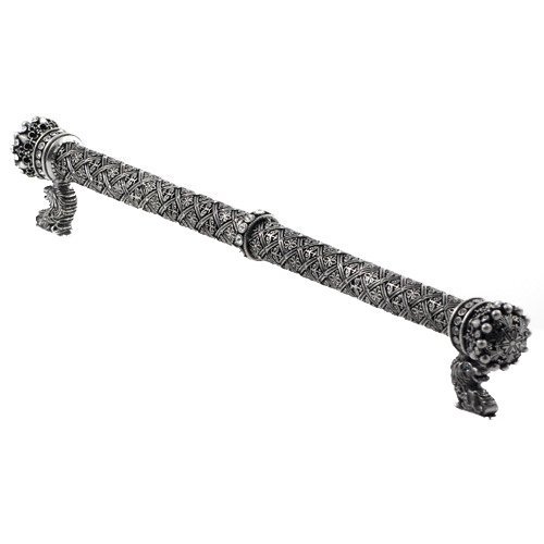 Carpe Diem 12" Centers Pull with Swarovski Elements in Cobblestone with Crystal