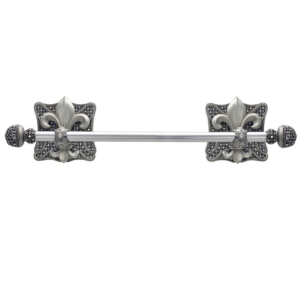 Carpe Diem 36" on Center Towel Bar in Chalice with Crystal