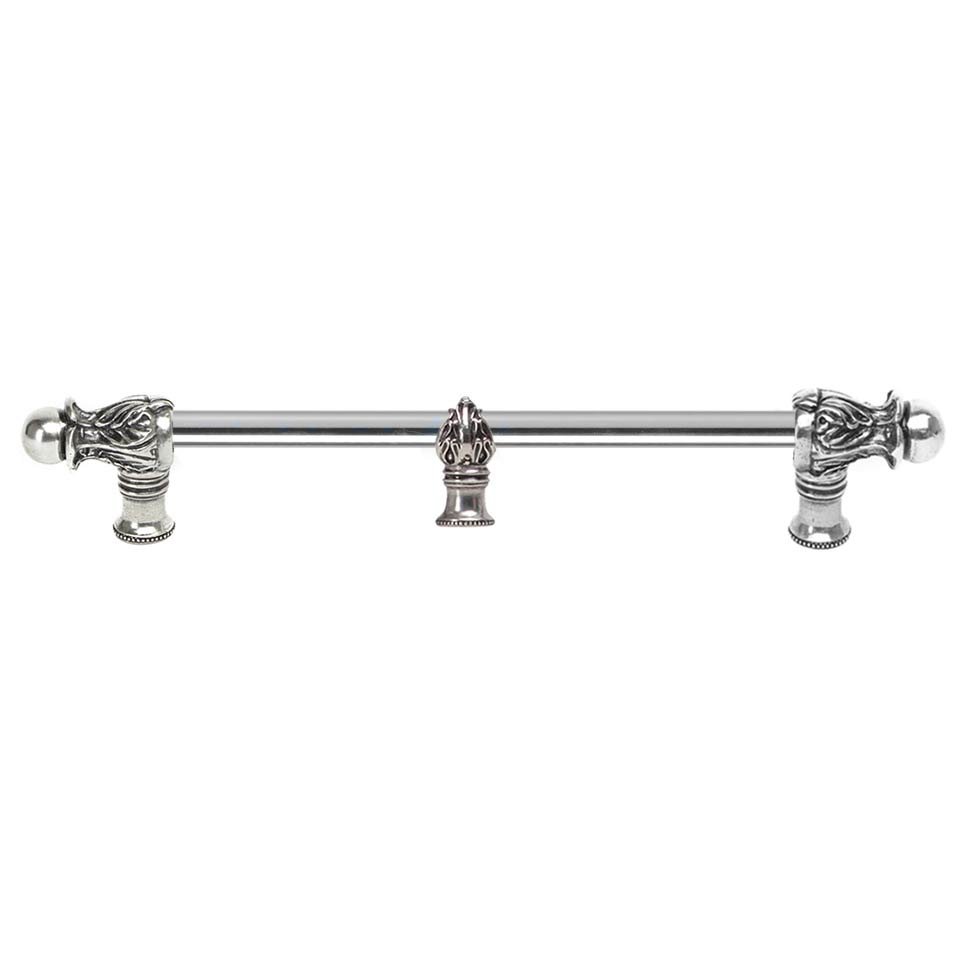 Carpe Diem Acanthus 12" Centers 1/2" Round Smooth Bar Romanesque Style With Center Brace in Chrysalis