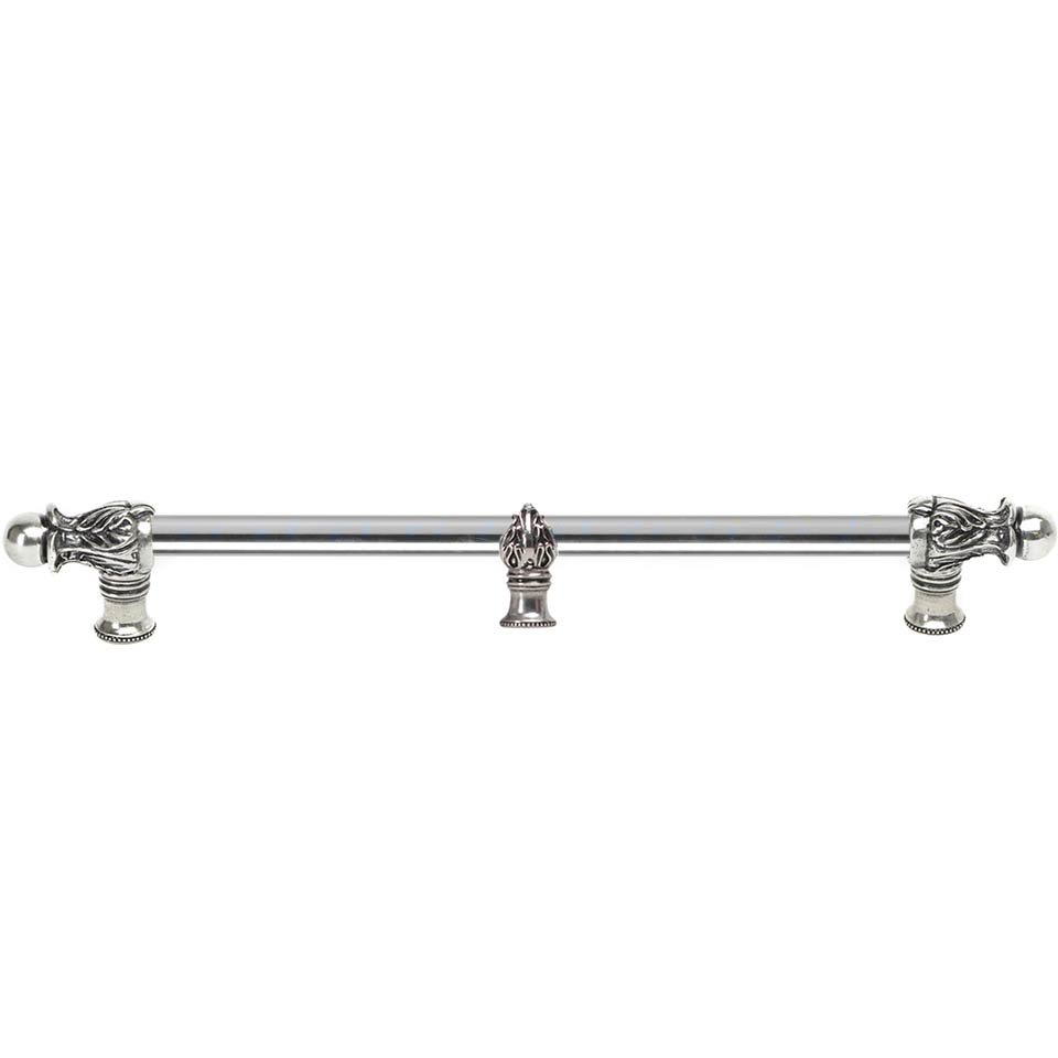 Carpe Diem Acanthus 22" Centers 1/2" Round Smooth Bar Romanesque Style With Center Brace in Chrysalis