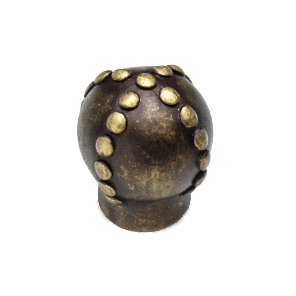 Carpe Diem Beaded Large Criss-Cross Round Knob in Oil Rubbed Bronze