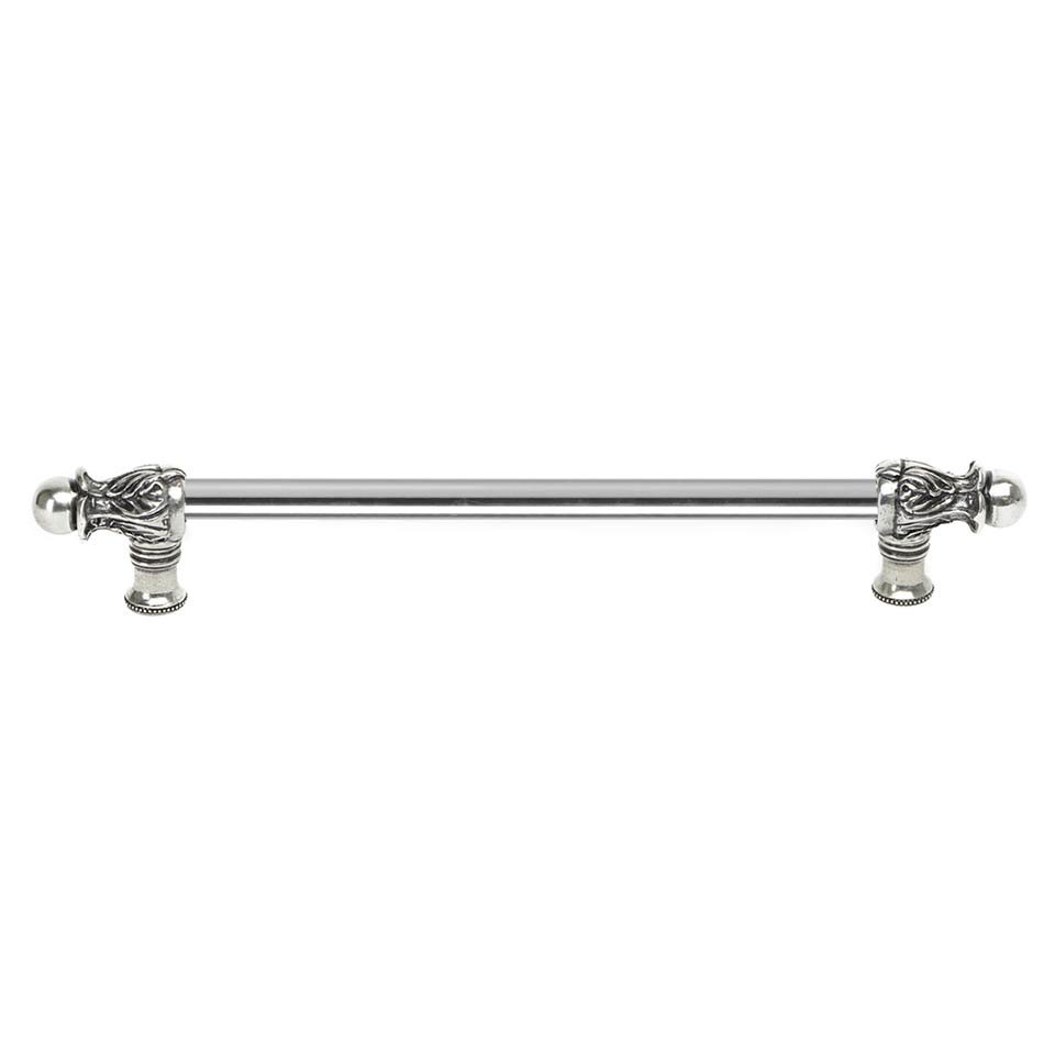 Carpe Diem Acanthus 18" Centers 1/2" Round Smooth Bar Long Pull Romanesque Style in Bronze
