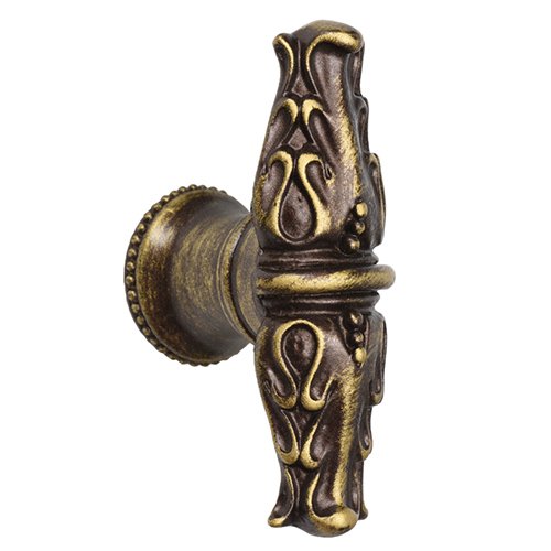 Carpe Diem Acanthus Leaves Large Knob With Flared Foot Romanesque Style in Chrysalis