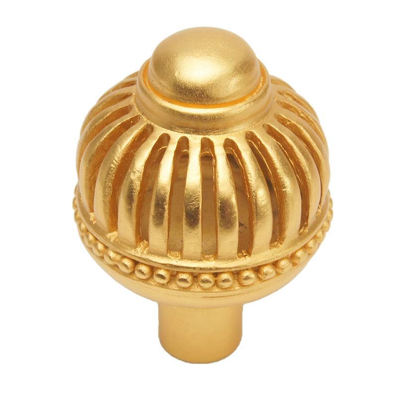 Carpe Diem Round Large Knob in Satin Gold