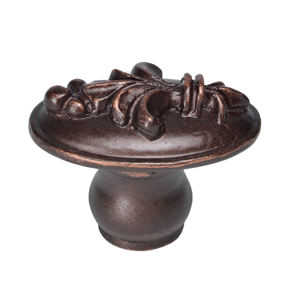 Carpe Diem Oval Knob in Bronze