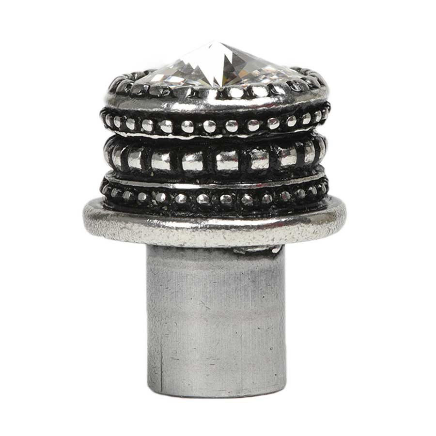 Carpe Diem Medium Round Knob in Chalice with Swarovski Crystal
