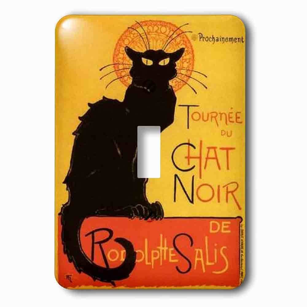 Jazzy Wallplates Single Toggle Wallplate With Cats Le Chat Noir