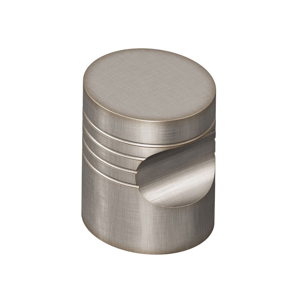 Colonial Bronze 1" Diameter Striped Knob in Pewter