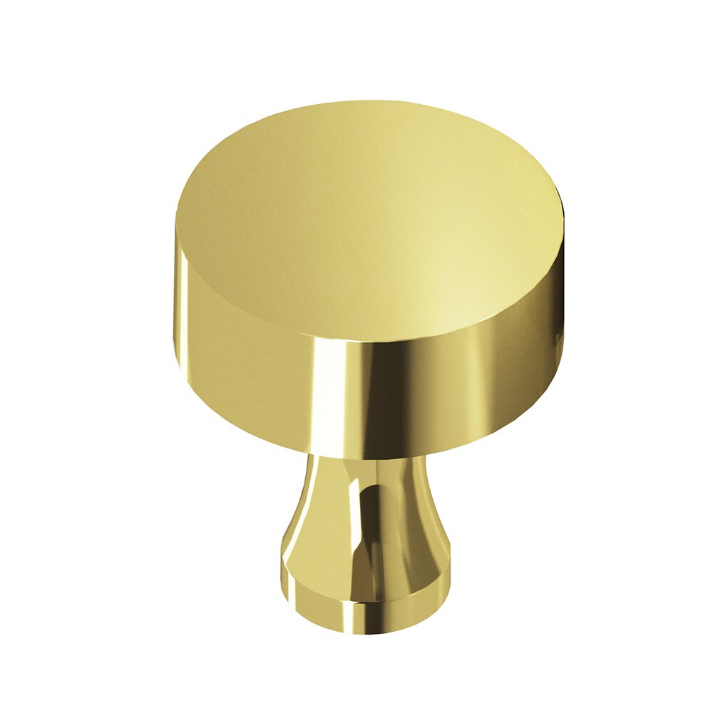Colonial Bronze 1" Diameter Knob In Polished Brass Unlacquered
