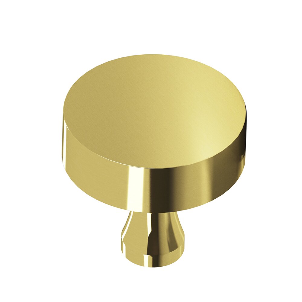 Colonial Bronze 1 1/4" Diameter Knob In Polished Brass Unlacquered