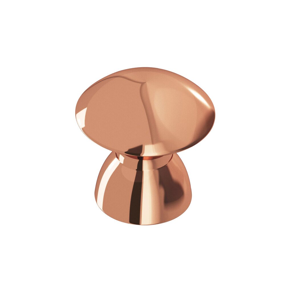 Colonial Bronze 3/4" Diameter Knob In Polished Copper