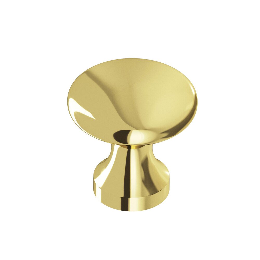 Colonial Bronze 7/8" Diameter Knob In Polished Brass
