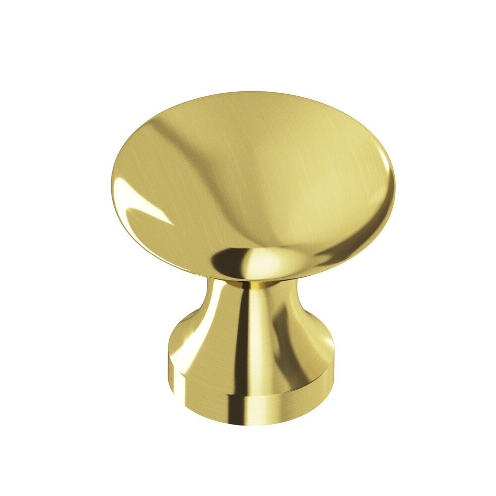Colonial Bronze 1 1/8" Diameter Knob In Polished Brass Unlacquered