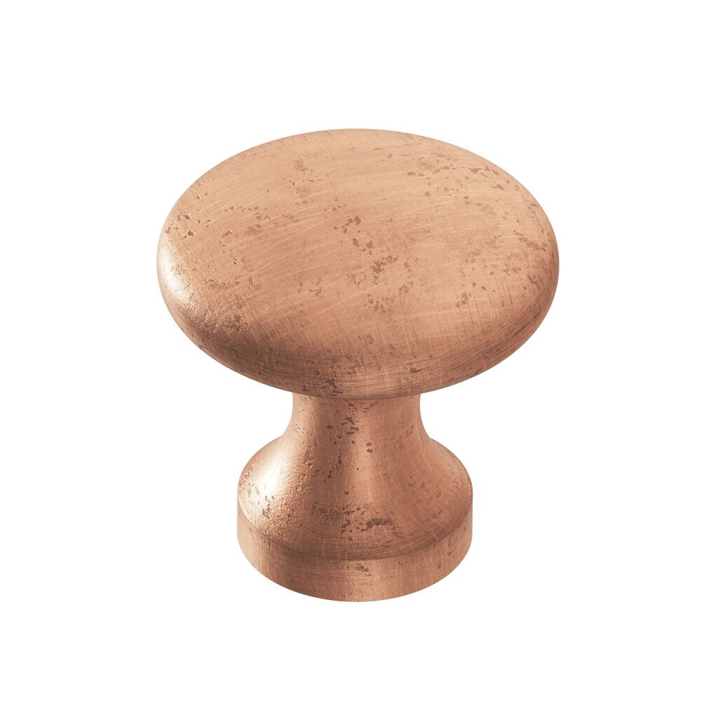 Colonial Bronze 1 1/8" Diameter Knob In Distressed Antique Copper