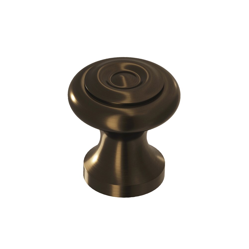 Colonial Bronze 5/8" Diameter Knob In Unlacquered Oil Rubbed Bronze