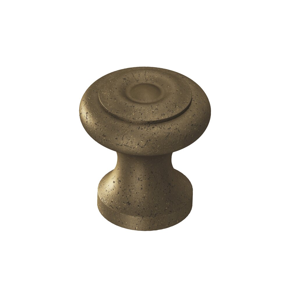 Colonial Bronze 5/8" Diameter Knob in Distressed Oil Rubbed Bronze