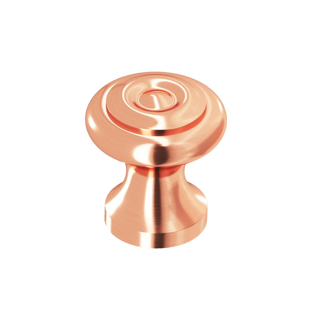 Colonial Bronze 5/8" Diameter Knob in Satin Copper