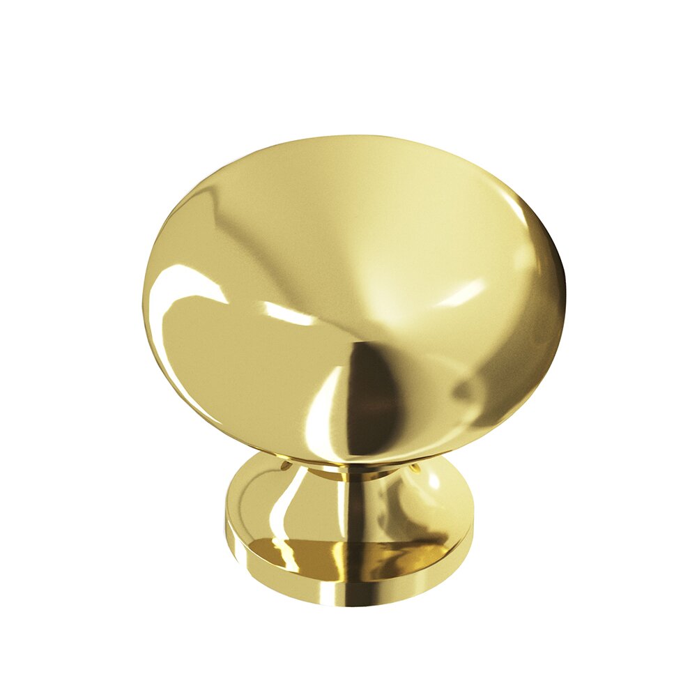 Colonial Bronze 1 1/8" Diameter Knob In Polished Brass