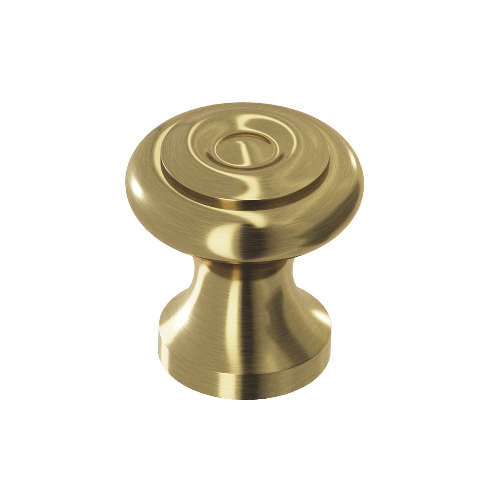 Colonial Bronze 7/8" Diameter Knob in Antique Brass