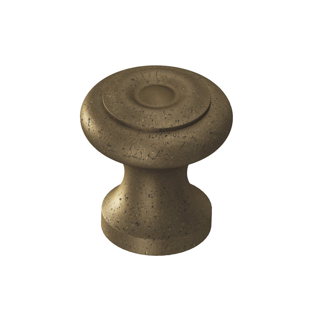 Colonial Bronze 7/8" Diameter Knob in Distressed Oil Rubbed Bronze