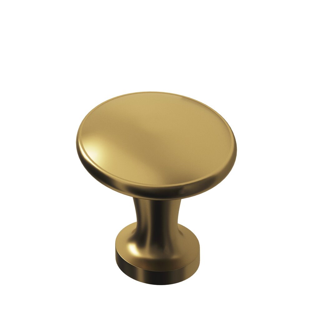 Colonial Bronze 1 1/16" Knob In Satin Brass