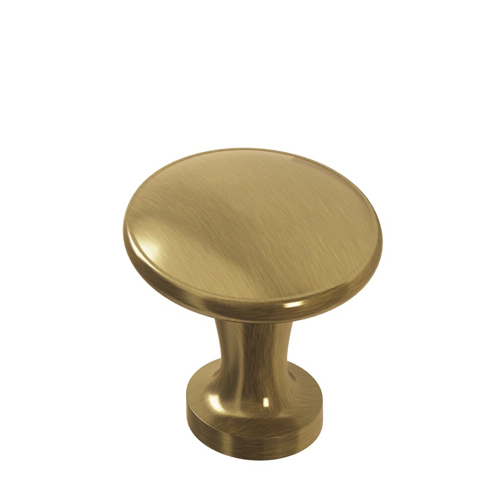 Colonial Bronze 1 1/16" Knob in Antique Brass