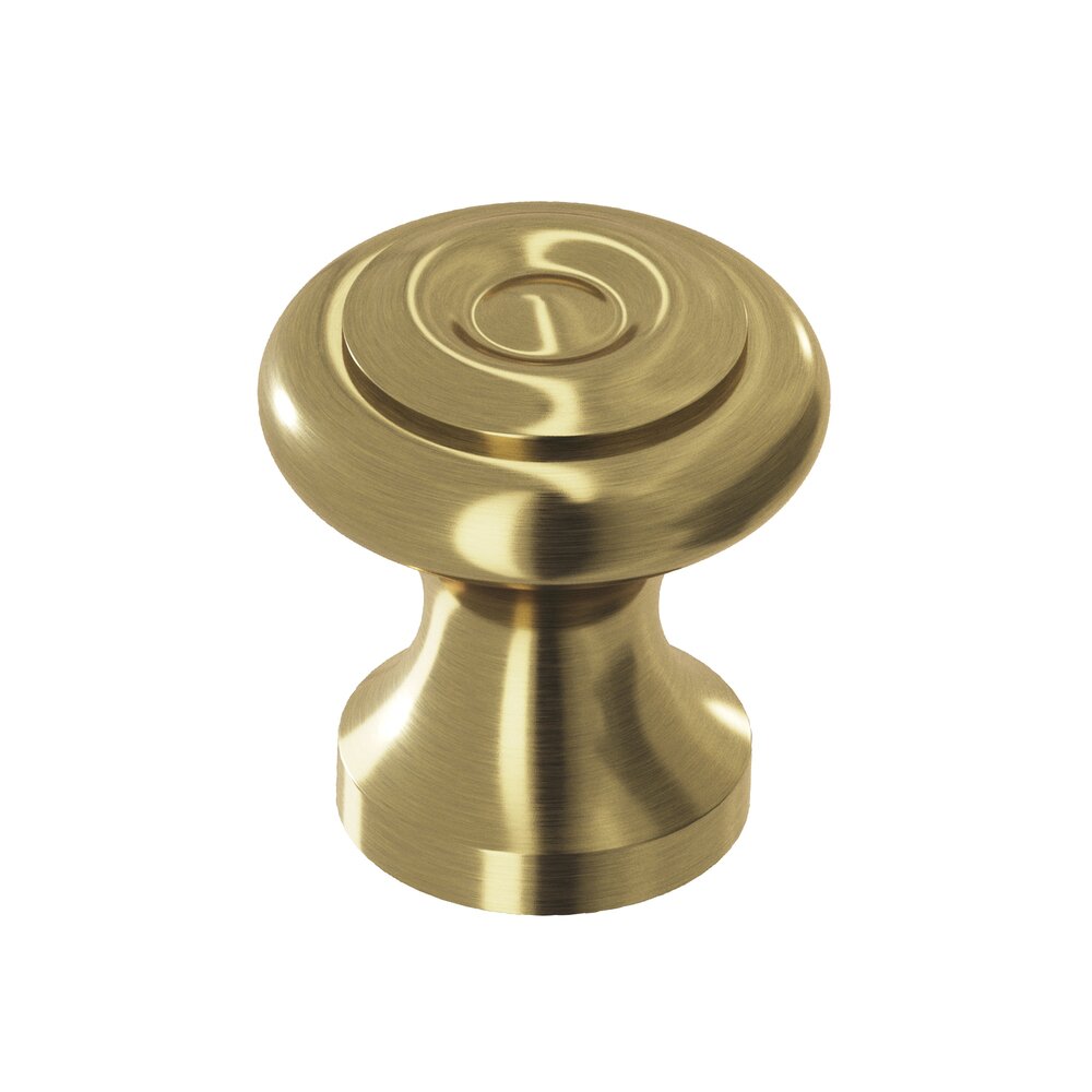 Colonial Bronze 1 1/8" Knob In Antique Brass