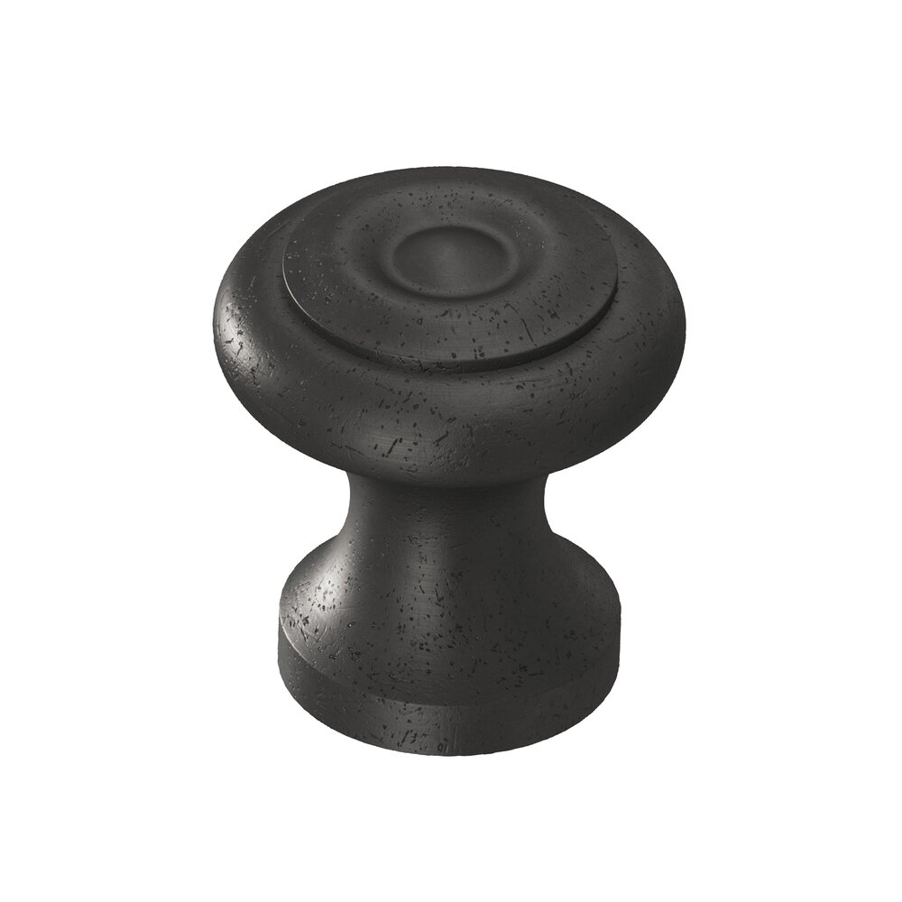 Colonial Bronze 1 1/8" Knob in Distressed Black